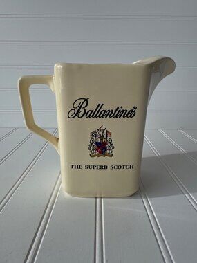 Ballantine’s Scotch Ceramic Pitcher Wade England 1973 Wiesbaden Club Vintage